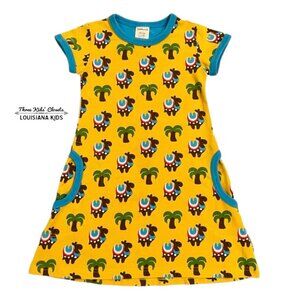 Maxomorra 98/104 (3-4Y) Organic Desert Camel Dress